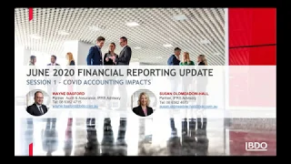 General Financial Reporting Update June 2020 Webinar - Part one