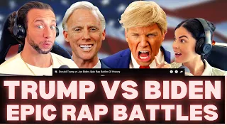 WHO WROTE THIS?! First Time Hearing Donald Trump vs Joe Biden - Epic Rap Battles Of History Reaction