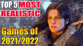 Top 5 Upcoming Most Realistic NexGen Graphics / Visuals Games of 2021 - 2022 PC PS5 Xbox series