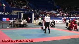 WAKO Kickboxing EC 2010: LC -55kg Guezel(SUI) vs Ryumina(RUS)