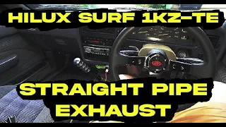 Hilux surf 1kz straight pipe from inside
