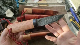 Ножи по якутским мотивам. у12 и шх15.