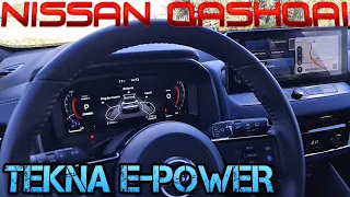 Nissan Qashqai e-Power 2023 | Mandos al volante y consola central | Tekna