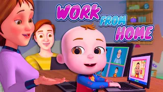 Work From Home Song | Demu Gola Nursery Rhymes & Kids Songs | Cartoon Animation