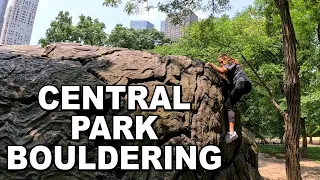 Bouldering in CENTRAL PARK New York City