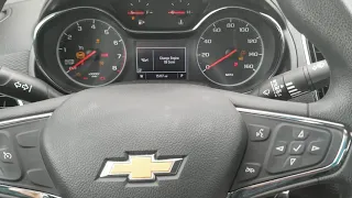 2019 Chevy Cruze Oil Light Reset