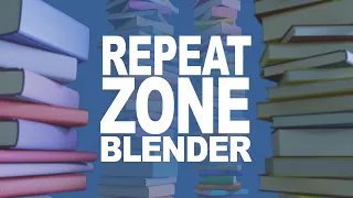Procedural stacks with the Repeat Zone geometry node in Blender