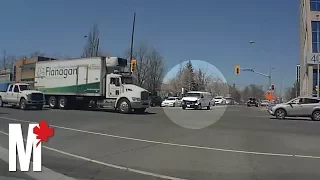 Toronto Van Attack: New dash cam video shows van narrowly missing pedestrians