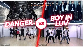 CHOREO BATTLE - BTS (방탄소년단) 'Danger' dance practice VS 방탄소년단 '상남자(Boy In Luv)'