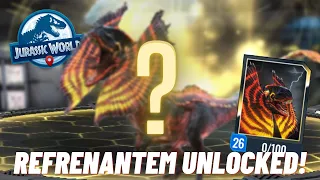 Unlocking Refrenantem!!! Skill Showcase | Jurassic World Alive - JWA