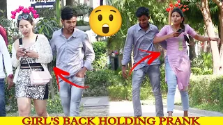Girl's Back Holding prank ( Epic Reaction) || PAPPU PRANKSTER