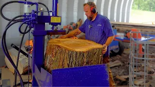 What is the Easiest Way to Split Giant Firewood Rounds???