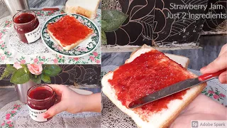 Homemade Strawberry Jam | 2 Ingredients Strawberry Jam Recipe | Tasty Jam  | Strawberry Preserves