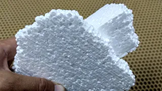 I don't throw away leftover styrofoam! Experiments and application!