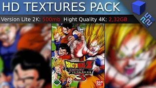 Dragon Ball Z Budokai Tenkaichi 3 | HD Texture Pack | PCSX2 - AetherSX2 #DBZBT3 #ps2