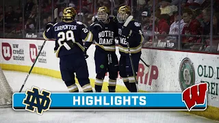 Notre Dame at Wisconsin | Highlights | Big Ten Hockey | 2/9/2024
