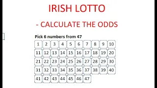 How to Calculate the Odds of Winning Irish Lotto - Step by Step Instructions - Tutorial