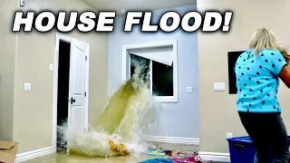 House Flood Caught On Video! Heavy Rainstorm FLOODED Our House!