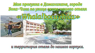 Прогулка в Доминикане, в Бока-Чика по улице около нашего отеля «Whala!boca chica» и территория отеля