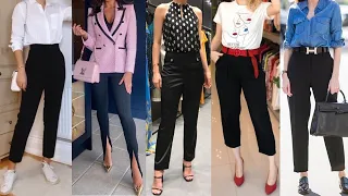 UN PANTALON DE COLOR NEGRO ES BASICO EN NUESTRO ARMARIO MIRA TODOS LOS LOOKS Y OTFITS