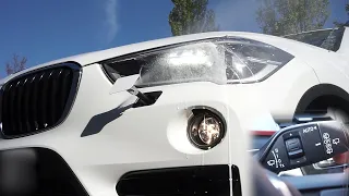 How To Use Headlight Washers on BMWs | BMW X1 sDrive18i