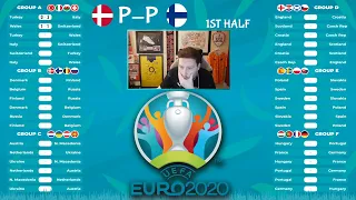 EURO 2020 WATCH ALONG - DENMARK VS. FINLAND!!! ***NO MATCH FOOTAGE***