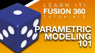 Fusion 360 for Beginners - Lesson 7 - Parametric Modeling Tutorial - Dice (2023)