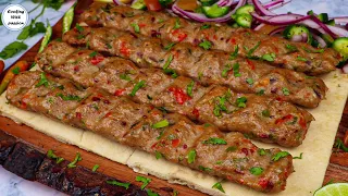 NEW Turkish Kebab With Special Seasoning In OVEN, Turkish Chicken Adana Kebab With Homemade SKEWER