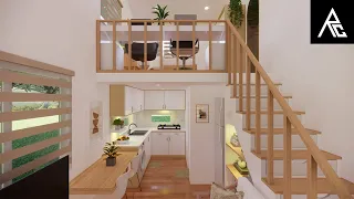 Beautiful Tiny House with Bedroom Loft Design Idea (3x6 Meters Only)