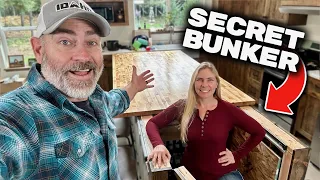 SUPER SECRET BUNKER UNDER KITCHEN