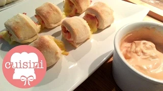 Pizzabrötchen & Snack Rolls mit Knoblauchdip selber machen | Rezept wie vom Lieferservice - CUISINI