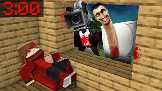 SKIBIDI TOILET ET SKIBIDI CAMERAMAN M'ESPIONNENT PENDANT QUE JE DORS SUR MINECRAFT !