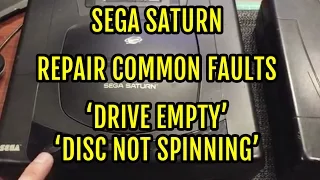Sega Saturn not working. How to Replace the Laser. Disc not spinning and Drive empty issues