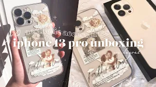  iphone 13 pro max gold 🎠✨ + cute accessories & ios setup