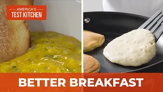 How to Make Homemade Breakfast Essentials like Easy Pancakes and Creamy Scrambled Eggs