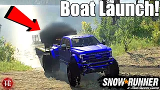 SnowRunner: BUYING A BOAT AND GOING TO THE LAKE!