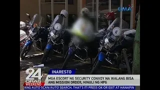 24 Oras: Mga escort ng security convoy na walang bisa ang mission order, hinuli ng HPG