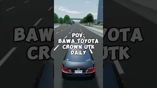 POV: BAWA TOYOTA CROWN UNTUK DAILY!! GINI RASANYA! #cardrivingindonesia #cdid #shorts