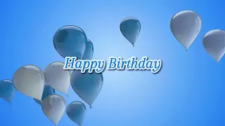 Happy Birthday with Music Loop..Motion Graphic video. Visual Effect video. Motion Backdrop.