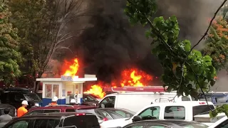 Food Cart Pod Fire in Portland: SW 1st and Columbia