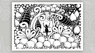 Zen doodle art for beginners ♡ zentangle art ♡ tangle drawing ♡ zendoodles