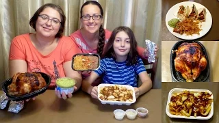 Taco Del Mar Tacos, Poutine And Rotisserie Chicken | Gay Family Mukbang (먹방) - Eating Show