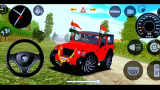 Dollar Song Modified Mahindra Green Thar Offroad Village Driving Gameplay Video Indian Car Simulator