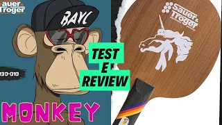 MONKEY LONG PIPS OX AND UNICORN BLADE BY SAUER & TRÖGER | TEST AND REVIEW 🏓
