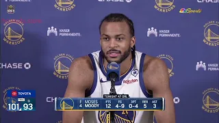 Moose Moody Postgame Interview | Golden State Warriors beat Orlando Magic 101-93