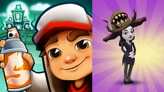 Subway Surfers Halloween 2023 - Haunted Hood - New Character Scarlett Botanical Horror Outfit