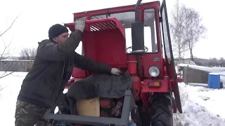 Подогрев топливной системе в Т-16 и ответы на вопросы по лопате.