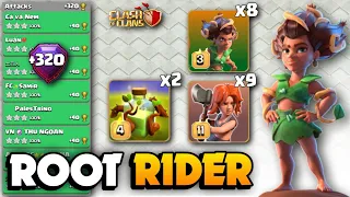 +320 EASILY Get 3 Stars🔴ROOT RIDER Spam Overgrowth Spells🔴TH16 Attack Strategy🔴Clash Of Clans