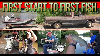 Will It Run? First Start to First Fish. 48HP Johnson Outboard plus Fishing Adventure