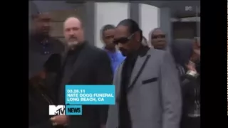 Snoop Dogg,Warren G,Dr.Dre and Daz Arrive To Nate Dogg's Funeral